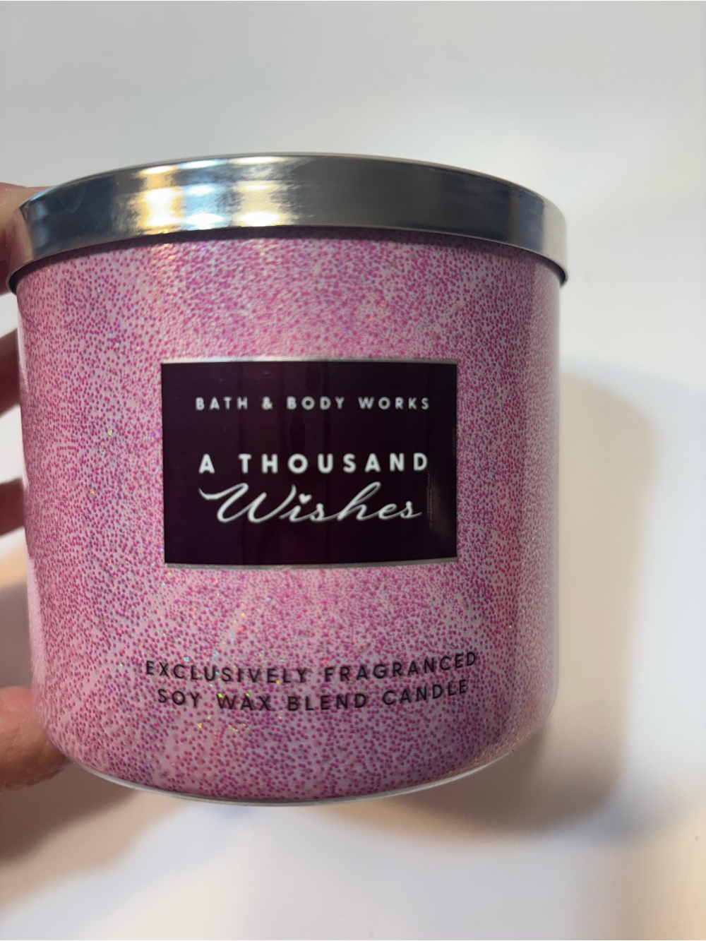 Bath & Body Works Pink A Thousand Wishes Decorative Candle Jar